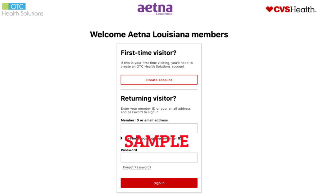 Aetna Better Health of Louisiana | OTC CVS | aetnala Over The Counter | www.cvs.com/otchs/aetnala