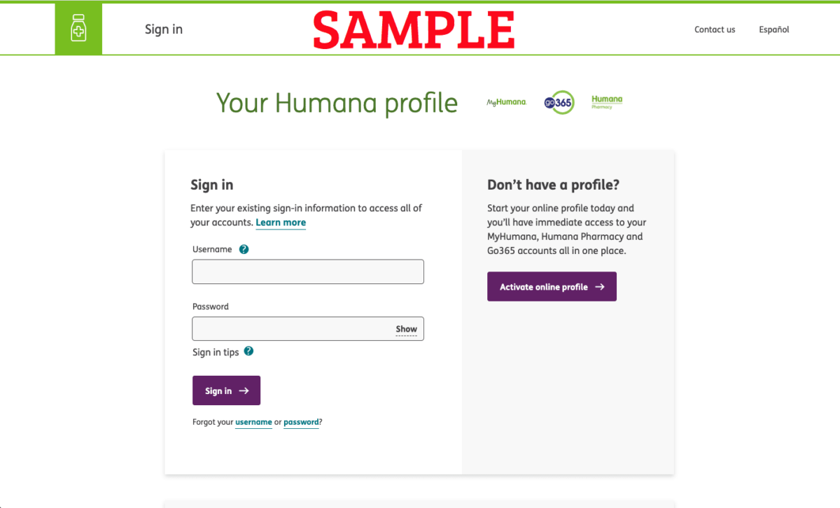 Humana Pharmacy Medicare OTC Over the Counter Login