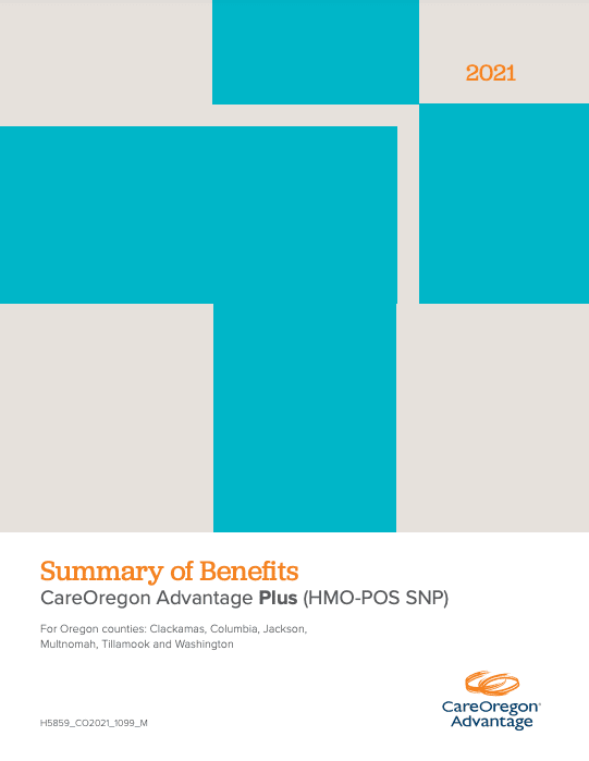 2021 CareOregon Advantage Plus OTC Summary of Benefits