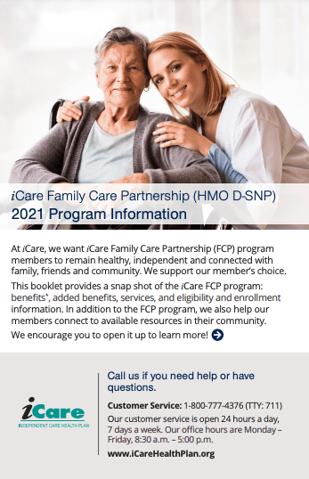 2021 iCare Family Care Partnership OTC Brochure