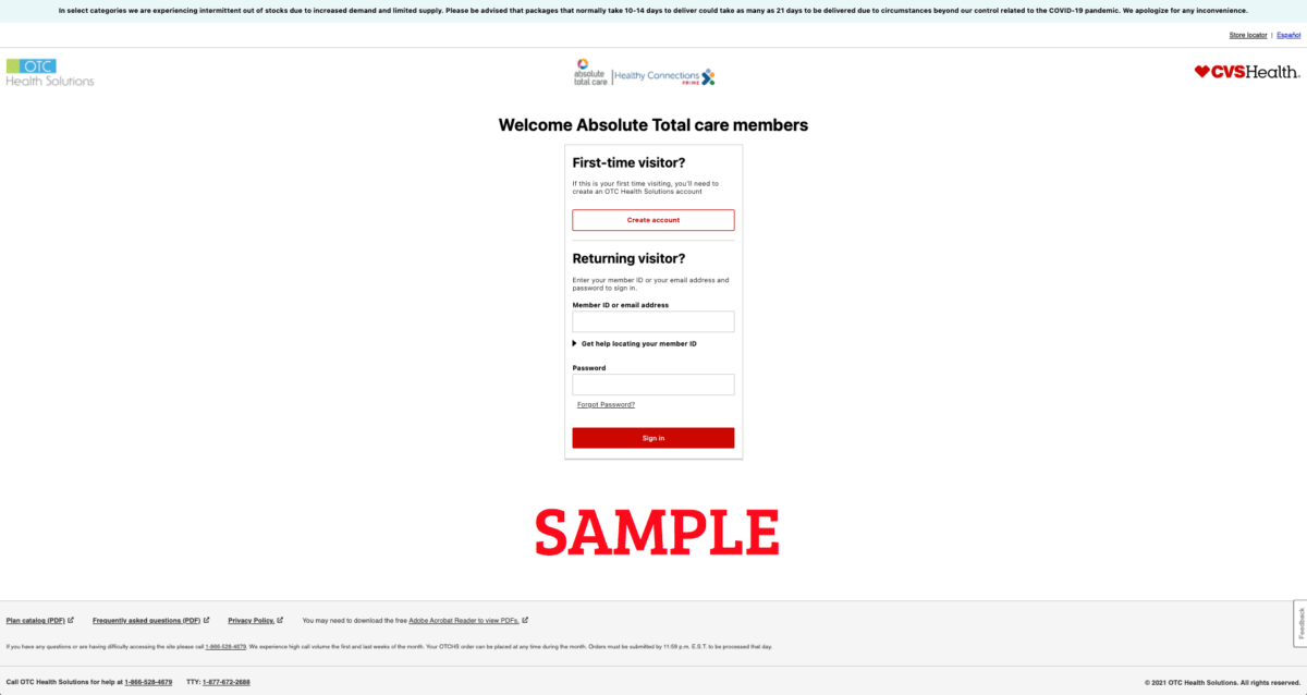 Absolute Total Care MedicareMedicaid OTCHS CVS Login Medicare LLC