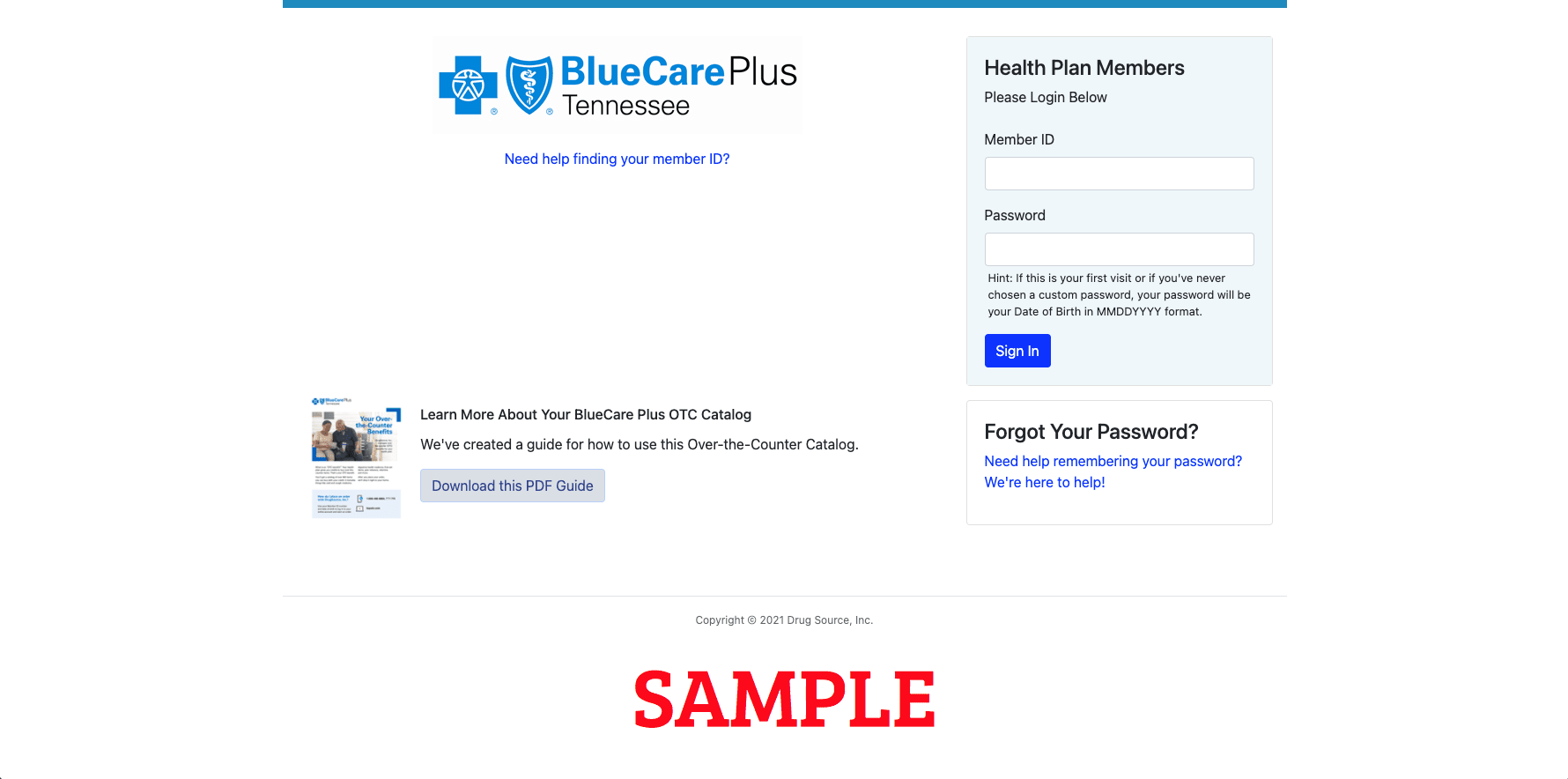 BlueCare Plus of Tennessee (HMO SNP) OTC Login