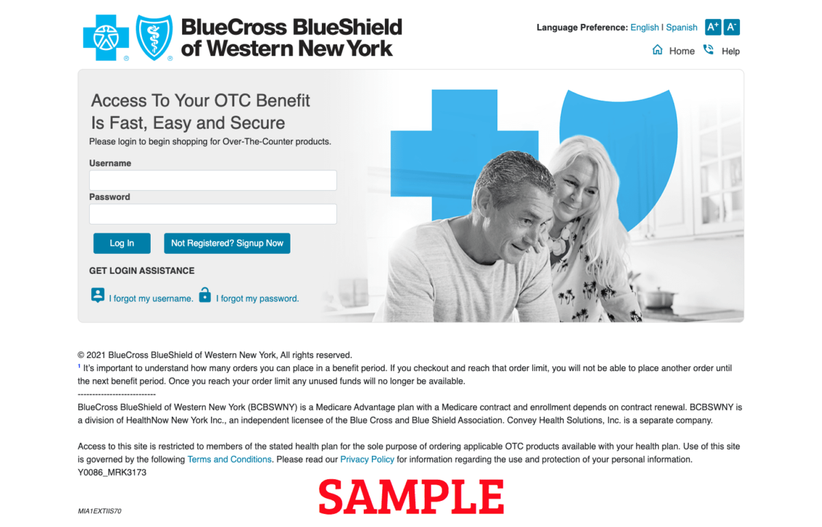 BlueCross BlueShield of Western New York (BCBSWNY) OTC Medicare LLC