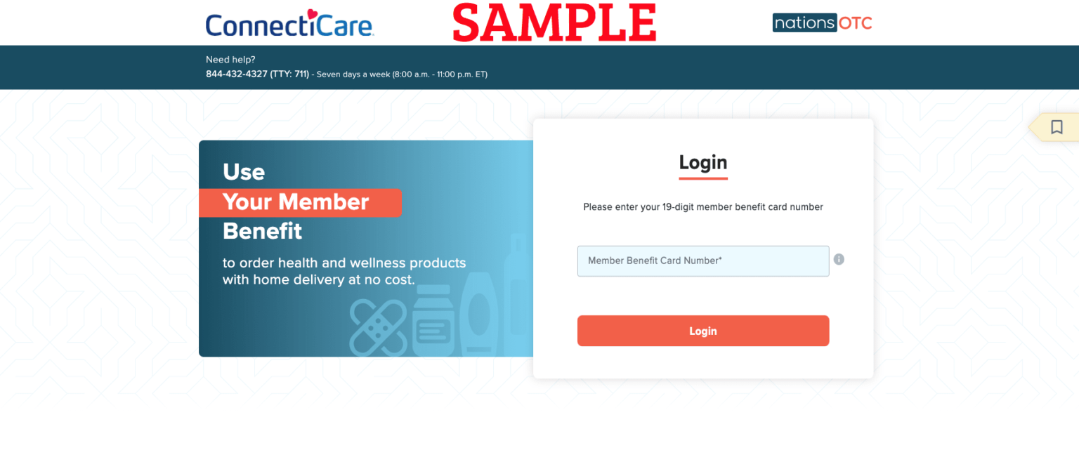 ConnectiCare Nations OTC Over the Counter Login Register Enrollment(00)