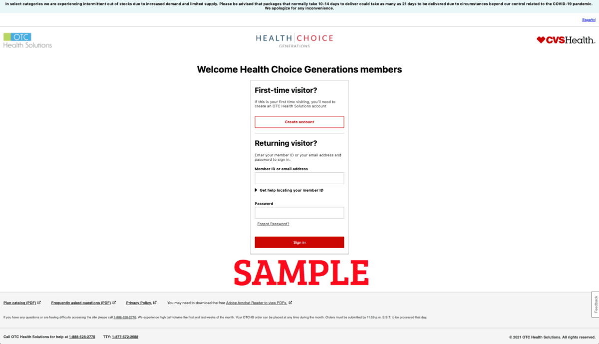 Steward Health Choice Generations OTCHS CVS Login Medicare LLC